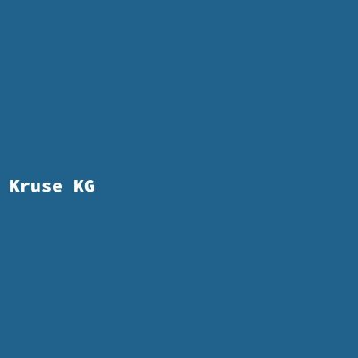 Hersteller: Kruse KG