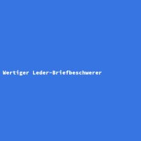 Wertiger Leder-Briefbeschwerer