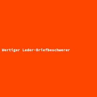 Wertiger Leder-Briefbeschwerer