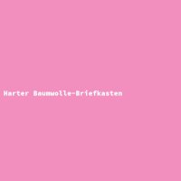 Harter Baumwolle-Briefkasten