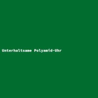 Unterhaltsame Polyamid-Uhr