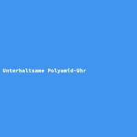 Unterhaltsame Polyamid-Uhr