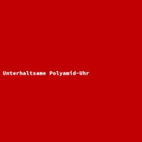 Unterhaltsame Polyamid-Uhr