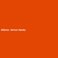 Kühnes Beton-Handy