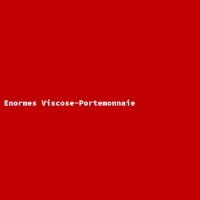 Enormes Viscose-Portemonnaie