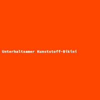 Unterhaltsamer Kunststoff-Bikini