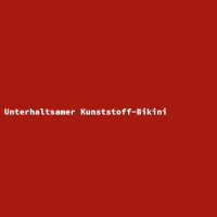 Unterhaltsamer Kunststoff-Bikini