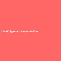 Intelligenter Leder-Teller