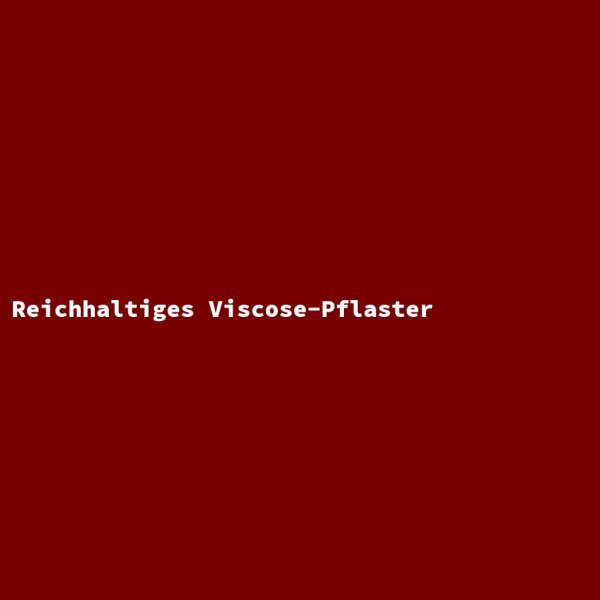 Reichhaltiges Viscose-Pflaster