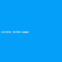 Leichte Seide-Lampe