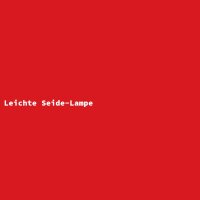 Leichte Seide-Lampe