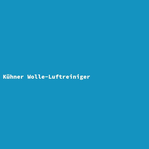 Kühner Wolle-Luftreiniger