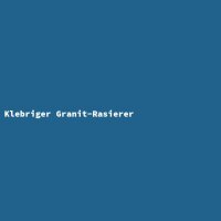 Klebriger Granit-Rasierer